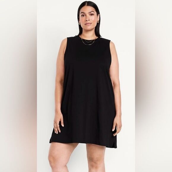 Vintage Mini T-shirt Dress in Black - Picture 1 of 3